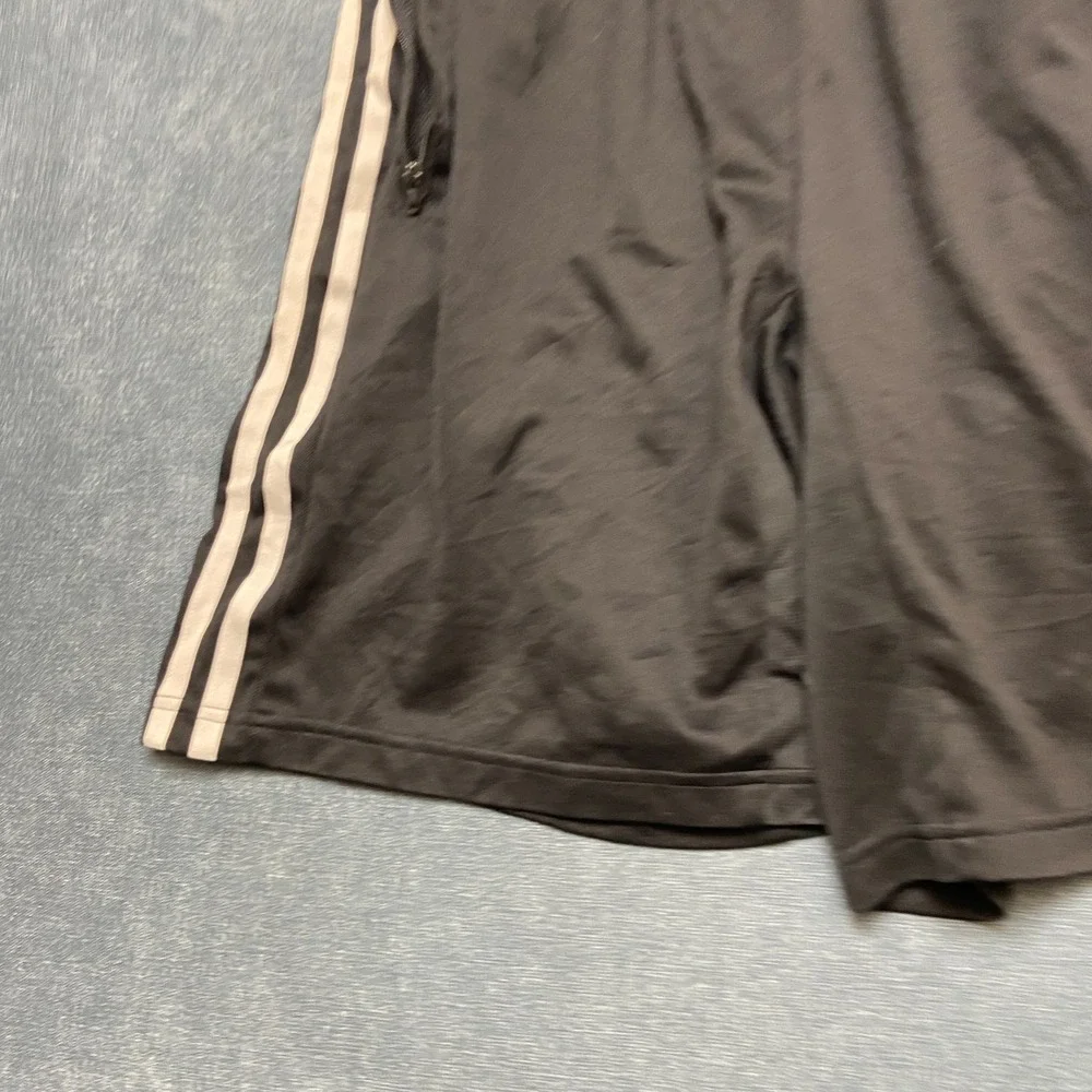 Adidas Primeblue Aeroready Basketball Shorts Mens Medium Black Striped Athletic